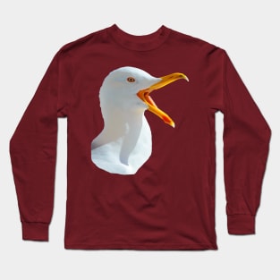 Laughing Yellow legged gull Long Sleeve T-Shirt